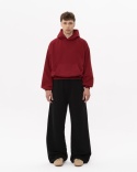 BLUZA BOXY BORDOWA