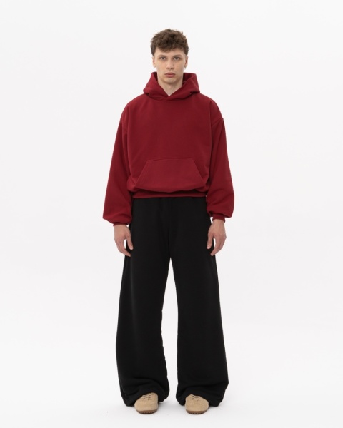 BLUZA BOXY BORDOWA BLUZA BOXY BORDOWA