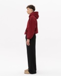 BLUZA BOXY BORDOWA