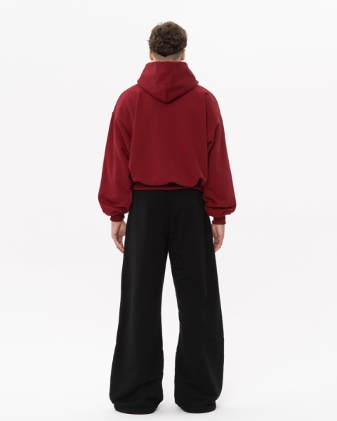 BLUZA BOXY BORDOWA BLUZA BOXY BORDOWA
