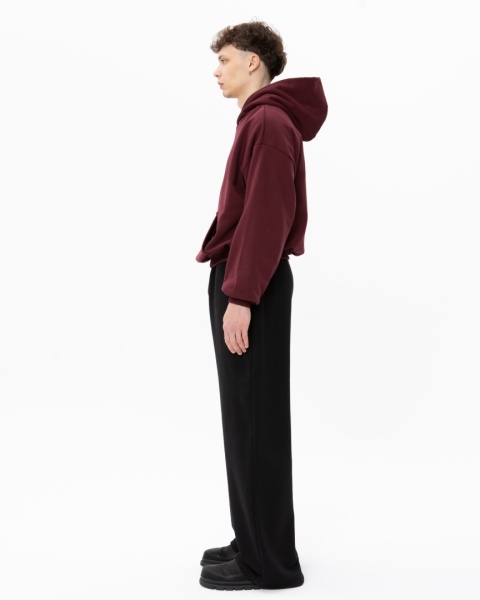 BLUZA BOXY BURGUNDOWA