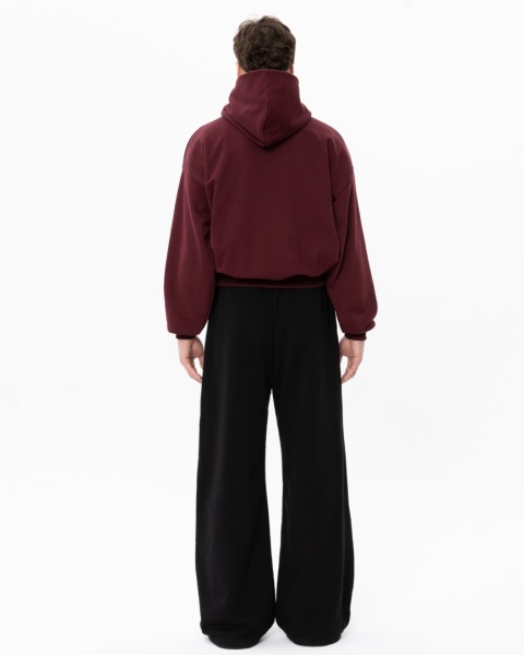 BLUZA BOXY BURGUNDOWA