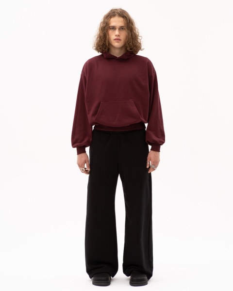 BLUZA BOXY BURGUNDOWA