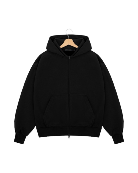 BLUZA BOXY CZARNA Z EKSPRESEM