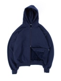 BLUZA BOXY GRANATOWA Z EKSPRESEM