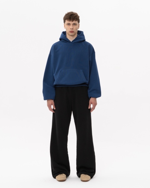 BLUZA BOXY KLASYCZNY NIEBIESKI BLUZA BOXY KLASYCZNY NIEBIESKI