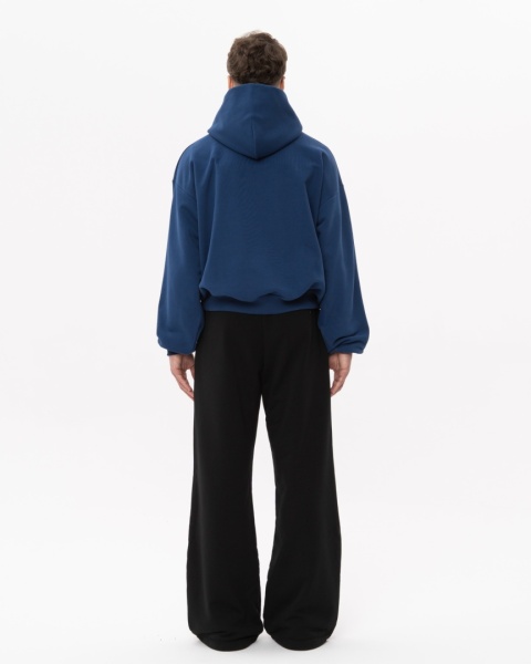 BLUZA BOXY KLASYCZNY NIEBIESKI BLUZA BOXY KLASYCZNY NIEBIESKI