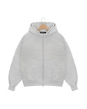 BLUZA BOXY SZARY MELANŻ Z EKSPRESEM