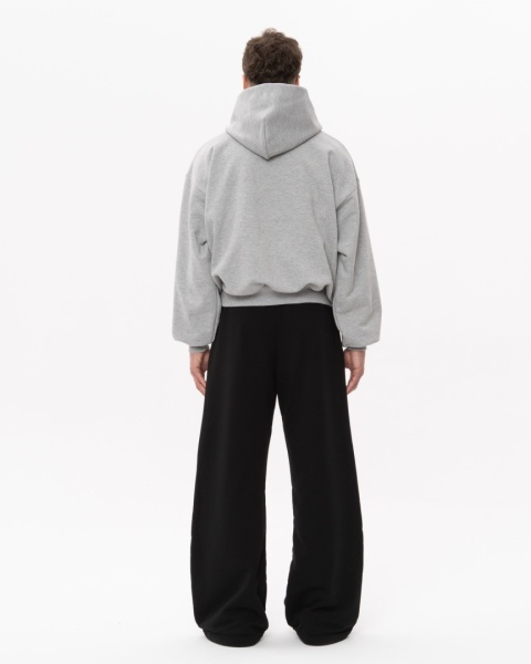 BLUZA BOXY SZARY MELANŻ BLUZA BOXY SZARY MELANŻ