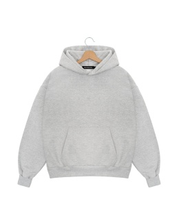 BLUZA BOXY SZARY MELANŻ