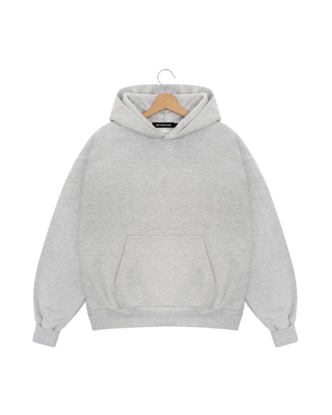 BLUZA BOXY SZARY MELANŻ