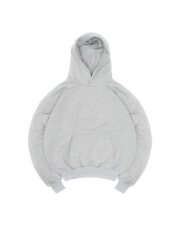 BLUZA BOXY SZARY MELANŻ