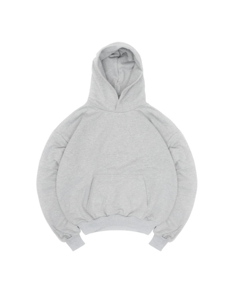 BLUZA BOXY SZARY MELANŻ
