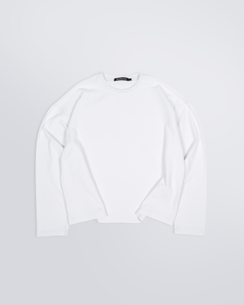 LONGSLEEVE BOXY BIAŁY