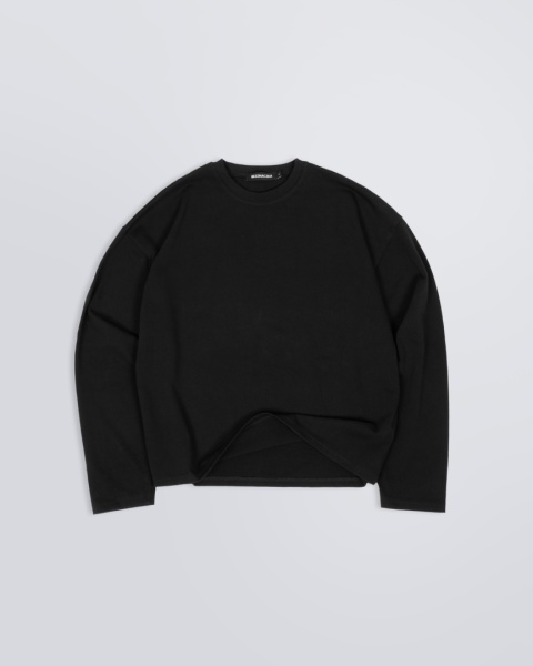 LONGSLEEVE BOXY CZARNY