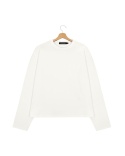 LONGSLEEVE BOXY KREMOWY
