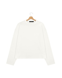 LONGSLEEVE BOXY KREMOWY