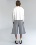 LONGSLEEVE BOXY KREMOWY
