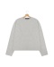 LONGSLEEVE BOXY SZARY MELANŻ